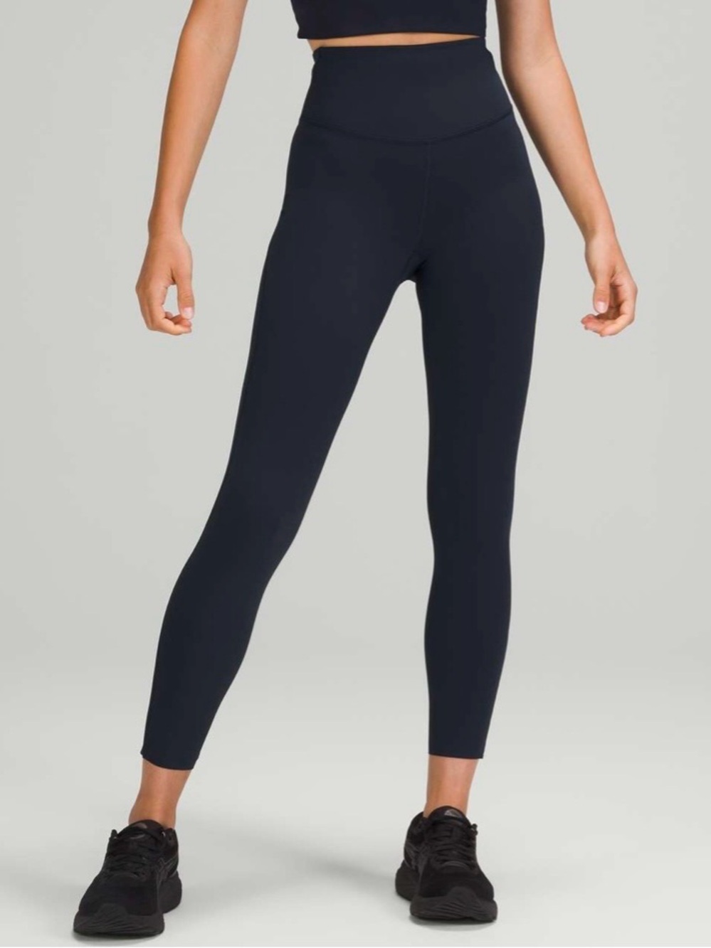Lululemon Base Pace High-Rise Tight Legging 25” True Navy Nulux Leggings Size 10 - Picture 2 of 7